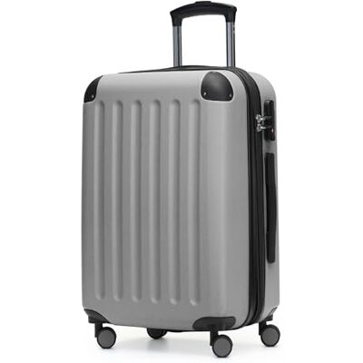 Hauptstadtkoffer Spree Handgepäck, 55 x 36 x 21 cm, TSA, 4 Rollen, 42 Liter, Reisekoffer, Hartschalenkoffer, Rollkoffer, Bordgepäck Koffer, erweiterbar, Silber Hauptstadtkoffer Spree Handgepäck, 55 x 36 x 21 cm, TSA, 4 Rollen, 42 Liter, Reisekoffer, Hartschalenkoffer, Rollkoffer, Bordgepäck Koffer, erweiterbar, Silber