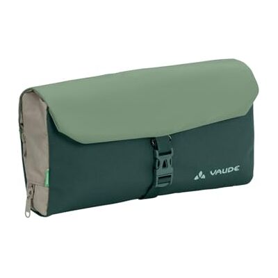 VAUDE Kulturbeutel WegaWrap, wasserabweisend, dark forest, Einheitsgröße Kosmetiktasche mit integriertem Spiegel – Zahnbürstenhalter und Aufhängehaken, 220g, 32cm Breite, 2,0 L Volumen VAUDE Kulturbeutel WegaWrap, wasserabweisend, dark forest, Einheitsgröße Kosmetiktasche mit integriertem Spiegel – Zahnbürstenhalter und Aufhängehaken, 220g, 32cm Breite, 2,0 L Volumen