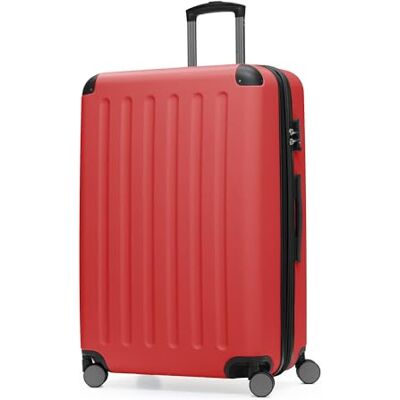 Hauptstadtkoffer Spree Großer Hartschalen-Koffer, TSA, 4 Doppel-Rollen, Trolley, Rollkoffer, Reisekoffer, Volumenerweiterung, 75 cm, 119 Liter, Rot Hauptstadtkoffer Spree Großer Hartschalen-Koffer, TSA, 4 Doppel-Rollen, Trolley, Rollkoffer, Reisekoffer, Volumenerweiterung, 75 cm, 119 Liter, Rot