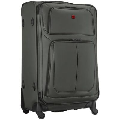 WENGER Sion L Weichschalenkoffer, 114/126 l Erweiterbar, 4-Rollen Großer Koffer für den Urlaub mit 4 Doppelrollen, Teleskopgriff, 33 x 46 x 78 cm und abschließbaren Reißverschlüssen. WENGER Sion L Weichschalenkoffer, 114/126 l Erweiterbar, 4-Rollen Großer Koffer für den Urlaub mit 4 Doppelrollen, Teleskopgriff, 33 x 46 x 78 cm und abschließbaren Reißverschlüssen.