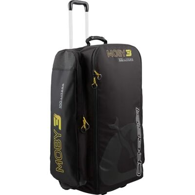 CRESSI Moby 3 Trolley Bag Black/Yellow 100 L Robuste und Geräumige Trolley Tasche ideal für Sportliche Aktivitäten und Reisen, Schwarz/Gelb, 100 L, Unisex CRESSI Moby 3 Trolley Bag Black/Yellow 100 L Robuste und Geräumige Trolley Tasche ideal für Sportliche Aktivitäten und Reisen, Schwarz/Gelb, 100 L, Unisex