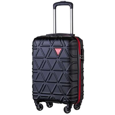 PUCCINI Koffer California Hartschalenkoffer Handgepäck Trolley Leicht Reisekoffer mit 4 Rollen M-L-XL (Schwarz, M) PUCCINI Koffer California Hartschalenkoffer Handgepäck Trolley Leicht Reisekoffer mit 4 Rollen M-L-XL (Schwarz, M)