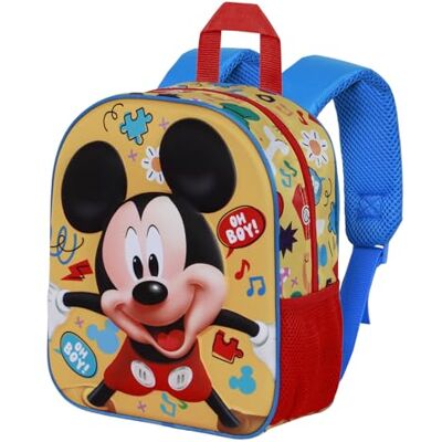 Disney Micky Maus Boy-Elite 3D Rucksack, Gelb, 25 x 30 cm, Kapazität 7 L Disney Micky Maus Boy-Elite 3D Rucksack, Gelb, 25 x 30 cm, Kapazität 7 L