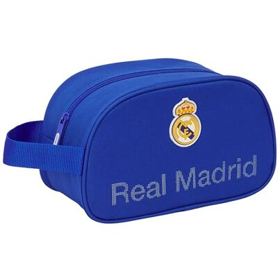 safta Real Madrid Kulturbeutel für Kinder, mittelgroß, mit Griff, Kinder-Kulturbeutel, anpassbar an den Wagen, einfache Reinigung, bequem und vielseitig, Qualität und Widerstandsfähigkeit, 26 x 12 x 15 cm safta Real Madrid Kulturbeutel für Kinder, mittelgroß, mit Griff, Kinder-Kulturbeutel, anpassbar an den Wagen, einfache Reinigung, bequem und vielseitig, Qualität und Widerstandsfähigkeit, 26 x 12 x 15 cm