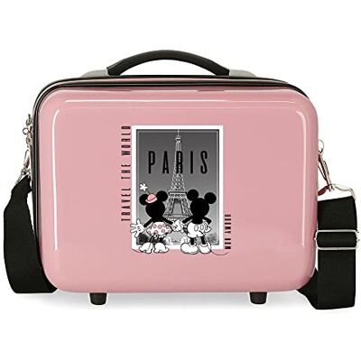 Disney Mickey und Minnie Travel the World Paris Nude, anpassungsfähiger Kulturbeutel, 29 x 21 x 15 cm, starres ABS, 9,14 l, 0,8 kg Disney Mickey und Minnie Travel the World Paris Nude, anpassungsfähiger Kulturbeutel, 29 x 21 x 15 cm, starres ABS, 9,14 l, 0,8 kg