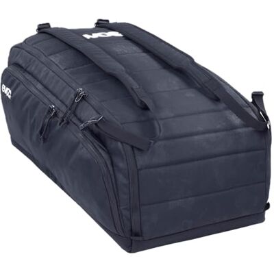 EVOC Gear Bag 55 Travel Bag (Wasserabweisende Reisetasche mit Rucksackfunktion, großes Schuhfach mit Rückenöffnung, abnehmbare Schultergurte, Radtasche mit variablen Trennelementen), Black EVOC Gear Bag 55 Travel Bag (Wasserabweisende Reisetasche mit Rucksackfunktion, großes Schuhfach mit Rückenöffnung, abnehmbare Schultergurte, Radtasche mit variablen Trennelementen), Black