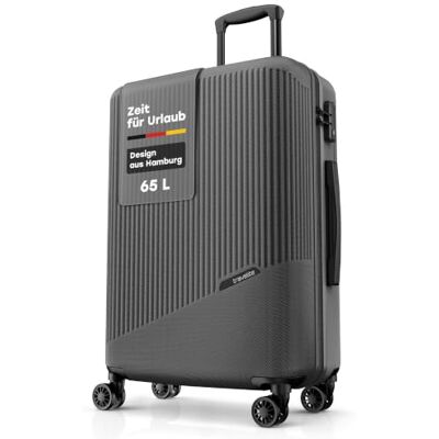 Travelite 4-Rad Hartschalenkoffer mittelgroß 65 Liter, Gepäck Serie Bali: ABS Hartschalen Trolley mit TSA Kombinationsschloss, 67 cm Travelite 4-Rad Hartschalenkoffer mittelgroß 65 Liter, Gepäck Serie Bali: ABS Hartschalen Trolley mit TSA Kombinationsschloss, 67 cm