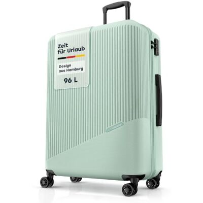 Travelite 4-Rad Hartschalenkoffer groß 96 Liter, Gepäck Serie Bali: ABS Hartschalen Trolley mit TSA Kombinationsschloss, 77 cm Travelite 4-Rad Hartschalenkoffer groß 96 Liter, Gepäck Serie Bali: ABS Hartschalen Trolley mit TSA Kombinationsschloss, 77 cm