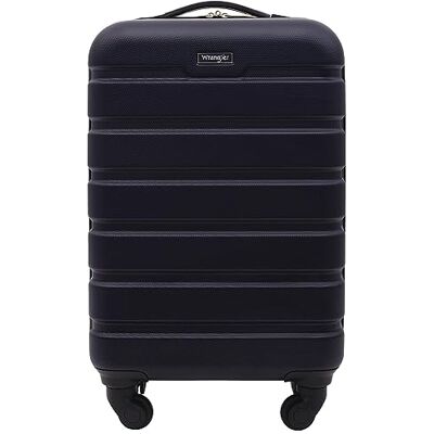 Wrangler 56 cm Hartschalen Spinner-Handgepäck, Dunkelmarineblau Wrangler 56 cm Hartschalen Spinner-Handgepäck, Dunkelmarineblau