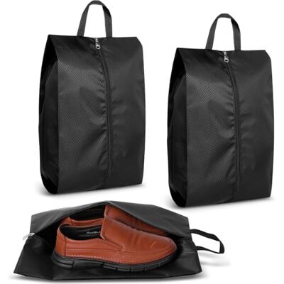 Romon Schuhbeutel, Wasserabweisend Schuhtasche Staubdicht Schuhsack Stoffbeutel mit Reißverschluss, 41 * 26cm,Travel Aufbewahrungsbeutel Organizer für Reisen Zuhause, Schwarz (2 Stück) Romon Schuhbeutel, Wasserabweisend Schuhtasche Staubdicht Schuhsack Stoffbeutel mit Reißverschluss, 41 * 26cm,Travel Aufbewahrungsbeutel Organizer für Reisen Zuhause, Schwarz (2 Stück)