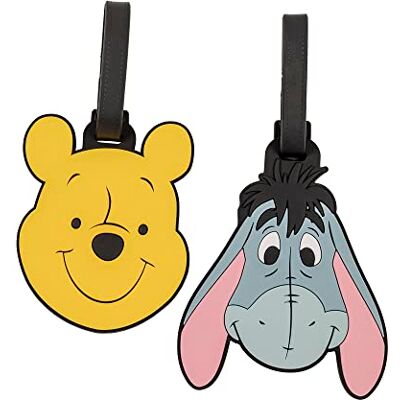 Disney Winnie The Pooh 2-teiliges Gepäckanhänger-Set VT700915L Disney Winnie The Pooh 2-teiliges Gepäckanhänger-Set VT700915L