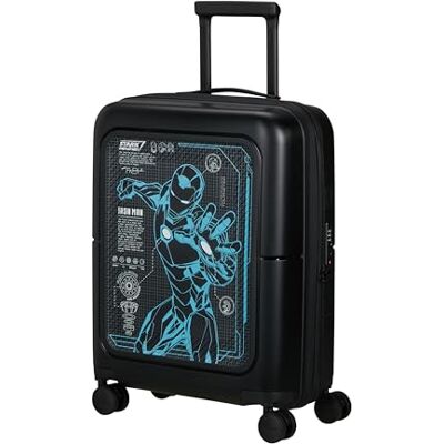 American Tourister Dashpop Disney Handgepäck Koffer 55x40x20/23 cm, Erweiterbarer Hartschalen Kabinentrolley für Ryanair & die meisten Airlines, 41/47L, Iron Man American Tourister Dashpop Disney Handgepäck Koffer 55x40x20/23 cm, Erweiterbarer Hartschalen Kabinentrolley für Ryanair & die meisten Airlines, 41/47L, Iron Man