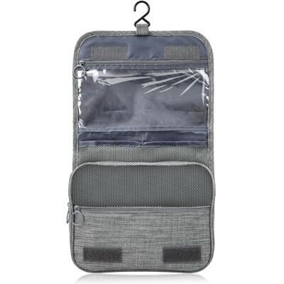 C-easb Kulturtasche zum Aufhängen für Badezimmer, Reise Kulturtasche für Damen und Herren, Kosmetiktasche mit Mehrere Fächer und Netztaschen, Großer Stauraum Waschtasche für Reisen und Fitness, Grau C-easb Kulturtasche zum Aufhängen für Badezimmer, Reise Kulturtasche für Damen und Herren, Kosmetiktasche mit Mehrere Fächer und Netztaschen, Großer Stauraum Waschtasche für Reisen und Fitness, Grau