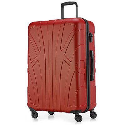 suitline großer Hartschalen-Koffer Koffer Trolley Rollkoffer XL Reisekoffer, TSA, 76 cm, ca. 96-110 Liter, 100% ABS Matt, Rot suitline großer Hartschalen-Koffer Koffer Trolley Rollkoffer XL Reisekoffer, TSA, 76 cm, ca. 96-110 Liter, 100% ABS Matt, Rot