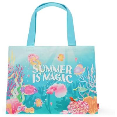 LEGAMI – Strandtasche für Damen, groß, Beach Bag aus verstärktem Material, mit Magnetverschluss, Tragetasche, belastbar bis zu 15 kg, 44 x 61,5 cm LEGAMI – Strandtasche für Damen, groß, Beach Bag aus verstärktem Material, mit Magnetverschluss, Tragetasche, belastbar bis zu 15 kg, 44 x 61,5 cm