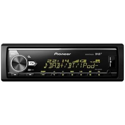 Pioneer MVH-X580DAB-AN inkl. DAB-Antenne, 1-DIN-Autoradio mit DAB+, RGB, deutsche Menüführung, Bluetooth, USB, AUX-Eingang, iPod/iPhone-Direktsteuerung, Freisprecheinrichtung, Smart Sync Pioneer MVH-X580DAB-AN inkl. DAB-Antenne, 1-DIN-Autoradio mit DAB+, RGB, deutsche Menüführung, Bluetooth, USB, AUX-Eingang, iPod/iPhone-Direktsteuerung, Freisprecheinrichtung, Smart Sync