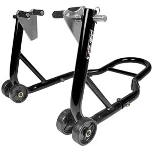 Parzini Motorradständer/vorne Montageständer Strada/Vorderrad, schwarz, universal mit gummierten Aufnahmen Parzini Motorradständer/vorne Montageständer Strada/Vorderrad, schwarz, universal mit gummierten Aufnahmen