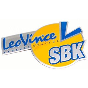Artist LeoVince SBK Aluminium-Emblem Silber für Motorrad, Front Artist LeoVince SBK Aluminium-Emblem Silber für Motorrad, Front