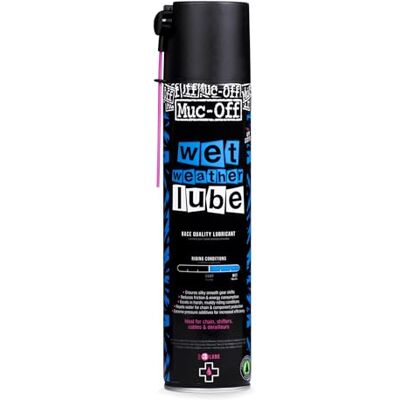 Muc-Off Unisex Nass Kettenöl Fahrrad 400ml Langlebiges Kettenschmiermittel für nasse und schlammige Bedingungen, reduziert Reibung und weist Wasser ab Muc-Off Unisex Nass Kettenöl Fahrrad 400ml Langlebiges Kettenschmiermittel für nasse und schlammige Bedingungen, reduziert Reibung und weist Wasser ab