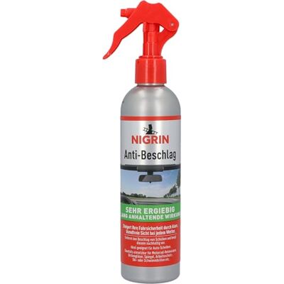 NIGRIN Anti-Beschlag Pumpzerstäuber für eine klare und blendfreie Sicht entfernt und beugt Beschlag von Scheiben vor vielseitig verwendbar Auto, Brille, Spiegel 300 ml NIGRIN Anti-Beschlag Pumpzerstäuber für eine klare und blendfreie Sicht entfernt und beugt Beschlag von Scheiben vor vielseitig verwendbar Auto, Brille, Spiegel 300 ml