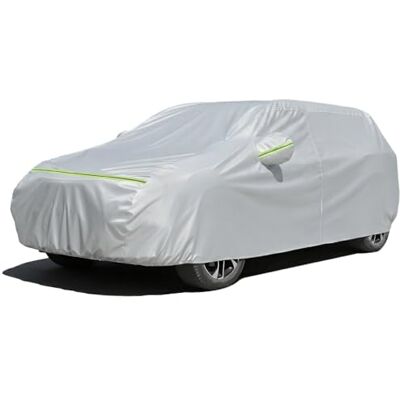 Favoto Autoabdeckung Wasserdicht Sonnenschutz Autogarage UV-Schutz Staubdicht Kratzfest Kompatibel mit A6 Avant 5er Touring T-Modell Volvo V90 Abdeckplane für Kombi (485-505 cm) Silber Favoto Autoabdeckung Wasserdicht Sonnenschutz Autogarage UV-Schutz Staubdicht Kratzfest Kompatibel mit A6 Avant 5er Touring T-Modell Volvo V90 Abdeckplane für Kombi (485-505 cm) Silber