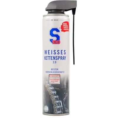 Dr. Wack Weißes Kettenspray Motorrad 400 ml Effektiver Kettenschmierstoff Schutz vor Verschleiß & Korrosion Kettenspray für weniger Reibung für alle Ketten Hochwertige Motorradpflege Dr. Wack Weißes Kettenspray Motorrad 400 ml Effektiver Kettenschmierstoff Schutz vor Verschleiß & Korrosion Kettenspray für weniger Reibung für alle Ketten Hochwertige Motorradpflege