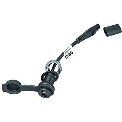OptiMate Cable O-40s Witterungsbeständige SAE-Buchse, Armatureneinbau, Schwarz OptiMate Cable O-40s Witterungsbeständige SAE-Buchse, Armatureneinbau, Schwarz