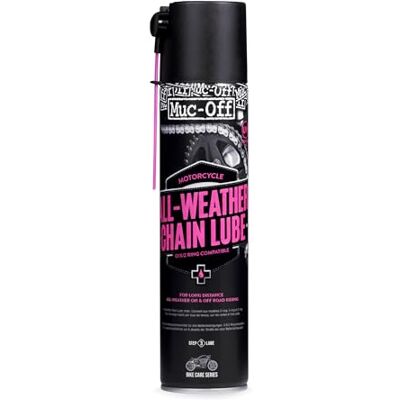 Muc-Off All-Weather Motorcycle Chain Lube Allwetter Motorrad Kettenöl, 400 ml Premium Motorrad Kettenfett, Kettenspray Motorrad Für Alle Wetterbedingungen Muc-Off All-Weather Motorcycle Chain Lube Allwetter Motorrad Kettenöl, 400 ml Premium Motorrad Kettenfett, Kettenspray Motorrad Für Alle Wetterbedingungen