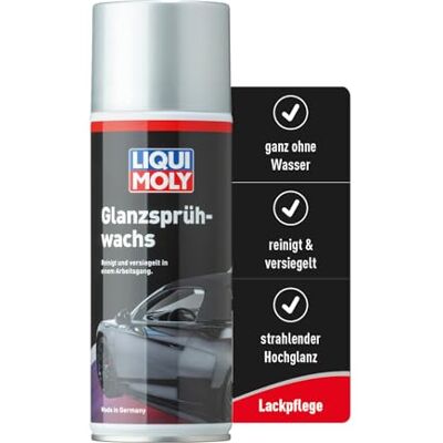 Liqui Moly Lackpflege Glanzsprühwachs, Art.-Nr. 1647 I 400 ml Auto-Sprühwachs für eine wasserlose Reinigung & Auto Versiegelung I Silikonfreie Lackversiegelung für Glanz & Langzeitschutz Liqui Moly Lackpflege Glanzsprühwachs, Art.-Nr. 1647 I 400 ml Auto-Sprühwachs für eine wasserlose Reinigung & Auto Versiegelung I Silikonfreie Lackversiegelung für Glanz & Langzeitschutz