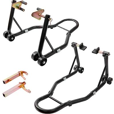 VEVOR Motorrad Ständer Set Montageständer 0,39 t Belastbar, U-Type + L-Type, 225–350 mm / 230–330 mm Hinten Montageständer Motorrad Heber Montagelift Montageheber, mit Vier Laufrollen Montageständer VEVOR Motorrad Ständer Set Montageständer 0,39 t Belastbar, U-Type + L-Type, 225–350 mm / 230–330 mm Hinten Montageständer Motorrad Heber Montagelift Montageheber, mit Vier Laufrollen Montageständer