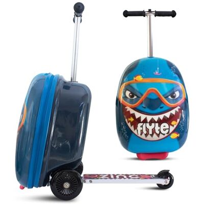 Flyte Midi 18 Zoll Stormy Der Hai Scooter Koffer Flyte Midi 18 Zoll Stormy Der Hai Scooter Koffer