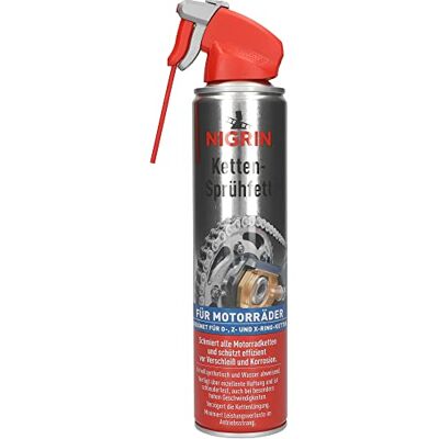 NIGRIN Ketten-Sprühfett, 6 x 400 ml, vollsynthetisch, schützt vor Verschleiß, minimiert Leistungsverluste NIGRIN Ketten-Sprühfett, 6 x 400 ml, vollsynthetisch, schützt vor Verschleiß, minimiert Leistungsverluste