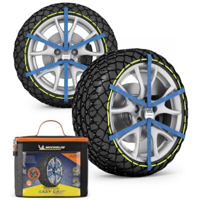 Michelin Schneekette Easy Grip Evolution 6 Aus Verbundstoff, ultraleistungsfähig und besonders einfach zu handhaben, EN 16662, für extreme Bedingungen, felgenschonend Michelin Schneekette Easy Grip Evolution 6 Aus Verbundstoff, ultraleistungsfähig und besonders einfach zu handhaben, EN 16662, für extreme Bedingungen, felgenschonend