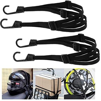 Romon Gepäckspanner Expander mit Haken, 2 Stücke Verstellbarer Fahrrad Spanngurte mit Haken und 4 Schiebeschnalle für Fahrrad Motorrad Fixieren von Helm Gepäck Umhängetasche Romon Gepäckspanner Expander mit Haken, 2 Stücke Verstellbarer Fahrrad Spanngurte mit Haken und 4 Schiebeschnalle für Fahrrad Motorrad Fixieren von Helm Gepäck Umhängetasche