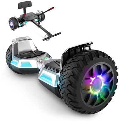 SISIGAD Hoverboard SUV und Kart, mit Bluetooth, für Geländefahrten, 21,6 cm (8,5 Zoll), tolles Geschenk für Kinder SISIGAD Hoverboard SUV und Kart, mit Bluetooth, für Geländefahrten, 21,6 cm (8,5 Zoll), tolles Geschenk für Kinder