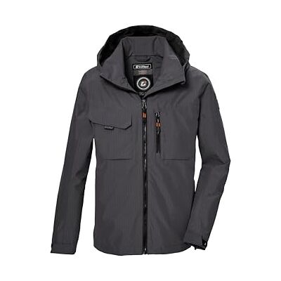 Killtec Jungen Funktionsjacke ist wasserdicht/Outdoorjacke mit Kapuze KOS 140 BYS JCKT, anthrazit, 164, 43001-000 Killtec Jungen Funktionsjacke ist wasserdicht/Outdoorjacke mit Kapuze KOS 140 BYS JCKT, anthrazit, 164, 43001-000