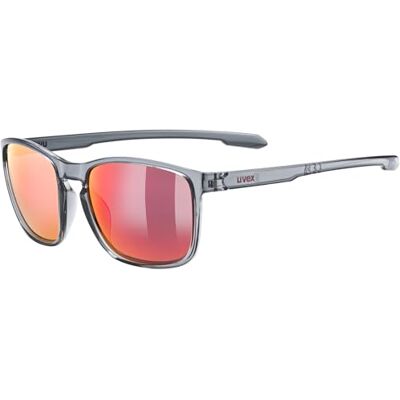 Uvex LGL 52 Sonnenbrille für Damen und Herren starker Schutz vor Sonnenstrahlung kontraststeigernd smoke/mirror red one size Uvex LGL 52 Sonnenbrille für Damen und Herren starker Schutz vor Sonnenstrahlung kontraststeigernd smoke/mirror red one size