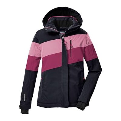 Killtec Mädchen Skijacke/Funktionsjacke mit Kapuze und Schneefang KSW 197 GRLS SKI JCKT, schwarz blau/dunkel himbeere/hell himbeere, 176, 43487-000 Killtec Mädchen Skijacke/Funktionsjacke mit Kapuze und Schneefang KSW 197 GRLS SKI JCKT, schwarz blau/dunkel himbeere/hell himbeere, 176, 43487-000