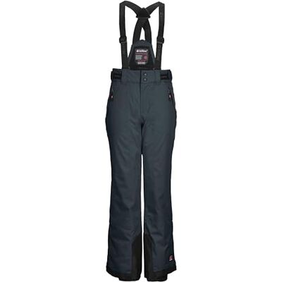 Killtec Mädchen Skihose/Funktionshose mit abzippbarem Latz, Kantenschutz und Schneefang KSW 198 GRLS SKI PNTS, Nachtblau, 152, 43488-000 Killtec Mädchen Skihose/Funktionshose mit abzippbarem Latz, Kantenschutz und Schneefang KSW 198 GRLS SKI PNTS, Nachtblau, 152, 43488-000