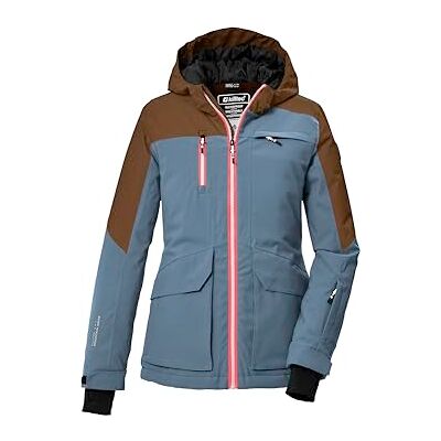 Killtec Mädchen Skijacke/Funktionsjacke mit Kapuze und Schneefang KSW 340 GRLS SKI JCKT, jeansblau, 164, 42084-000 Killtec Mädchen Skijacke/Funktionsjacke mit Kapuze und Schneefang KSW 340 GRLS SKI JCKT, jeansblau, 164, 42084-000