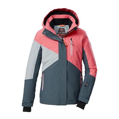 Killtec Mädchen Skijacke/Funktionsjacke mit Kapuze und Schneefang KSW 209 GRLS SKI JCKT, dunkel denim/koralle pink/hell rauchblau, 152, 43563-000 Killtec Mädchen Skijacke/Funktionsjacke mit Kapuze und Schneefang KSW 209 GRLS SKI JCKT, dunkel denim/koralle pink/hell rauchblau, 152, 43563-000