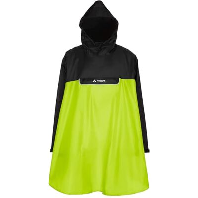 VAUDE Valero Regenponcho Unisex Fahrradregenponcho – Yellow/black – Gr. XL Unisex Fahrradregenponcho mit Ärmeln – wasserdicht ohne PFAS – für Radtouren – neon VAUDE Valero Regenponcho Unisex Fahrradregenponcho – Yellow/black – Gr. XL Unisex Fahrradregenponcho mit Ärmeln – wasserdicht ohne PFAS – für Radtouren – neon