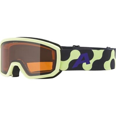 ALPINA SCARABEO JR. Q-LITE Verspiegelte OTG Skibrille für Kinder, Optimaler Sitz durch Comfort Frame, Mit 100% UV-Schutz, sunny-lime matt ALPINA SCARABEO JR. Q-LITE Verspiegelte OTG Skibrille für Kinder, Optimaler Sitz durch Comfort Frame, Mit 100% UV-Schutz, sunny-lime matt