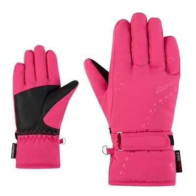 Ziener Mädchen LAMONIA-Z Ski-Handschuhe/Wintersport Primaloft, wasserabweisend, PFC frei, pop pink, 6 Ziener Mädchen LAMONIA-Z Ski-Handschuhe/Wintersport Primaloft, wasserabweisend, PFC frei, pop pink, 6