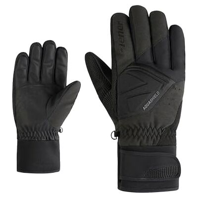 Ziener Herren GATIS-Z Ski-Handschuhe/Wintersport wasserdicht, PFC frei, Black tec, 10 Ziener Herren GATIS-Z Ski-Handschuhe/Wintersport wasserdicht, PFC frei, Black tec, 10