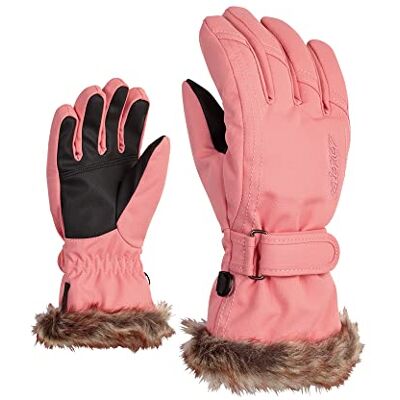 Ziener Mädchen LIM Ski-Handschuhe/Wintersport warm atmungsaktiv, pink vanilla stru, 5 Ziener Mädchen LIM Ski-Handschuhe/Wintersport warm atmungsaktiv, pink vanilla stru, 5