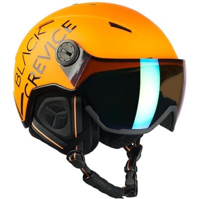 Black Crevice Skihelm Vail mit Visier, neon orange, L (58-61 cm)… Black Crevice Skihelm Vail mit Visier, neon orange, L (58-61 cm)…
