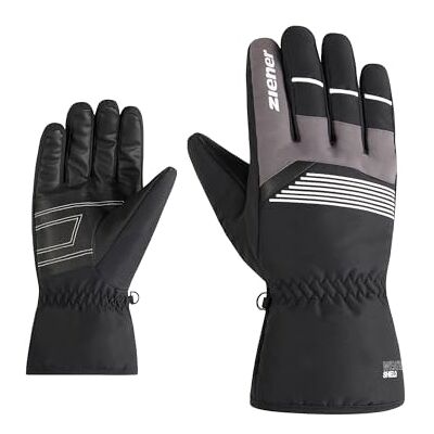 Ziener Herren GEVIN-Z Ski-Handschuhe/Wintersport Wind- wasserabweisend, Black.White, 11 Ziener Herren GEVIN-Z Ski-Handschuhe/Wintersport Wind- wasserabweisend, Black.White, 11
