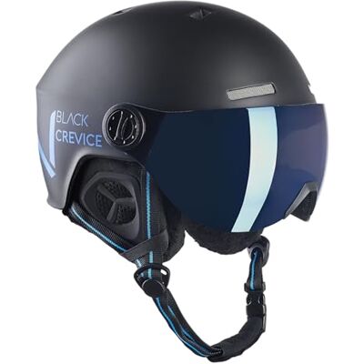 Black Crevice Unisex – Erwachsene Skihelm Sölden mit Visier Black Crevice Unisex – Erwachsene Skihelm Sölden mit Visier