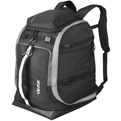 VEVOR Skischuhtasche, 65 L, Reiserucksack für Snowboardstiefel, mit wasserdichter Außenseite & Unterseite, 1680D Oxford, Tasche für Ski, Snowboard, Helm, Schutzbrille, Handschuhe, Zubehör (schwarz) VEVOR Skischuhtasche, 65 L, Reiserucksack für Snowboardstiefel, mit wasserdichter Außenseite & Unterseite, 1680D Oxford, Tasche für Ski, Snowboard, Helm, Schutzbrille, Handschuhe, Zubehör (schwarz)